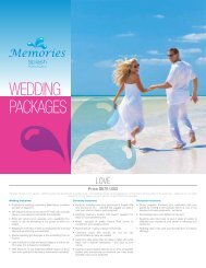 Memories Wedding Packages