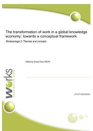 The transformation of work in a global knowledge economy ... - works