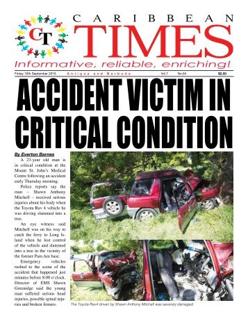 Caribbean Times 94th Issue - Friday 16th September 2016