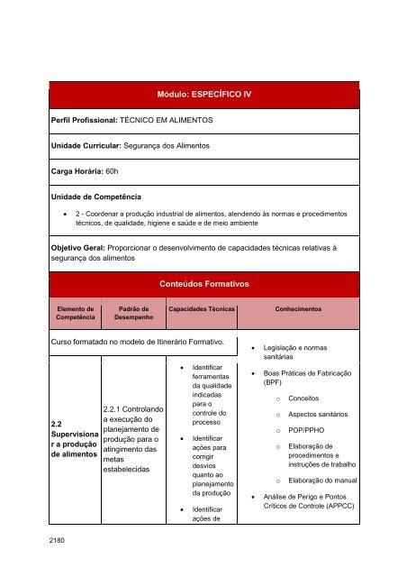 Alimentos e Bebidas