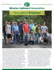 Mission UpReach Newsletter - August 2016