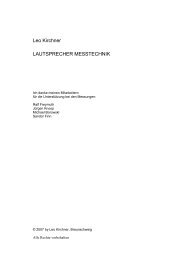 4. raumunabhängige lautsprecher messung - Kirchner Elektronik