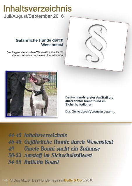 Dog Aktuell Das Hundemagazin 3-2016