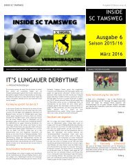 Ausgabe 6 - INSIDE SC TAMSWEG