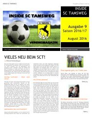 Ausgabe 9 - INSIDE SC TAMSWEG