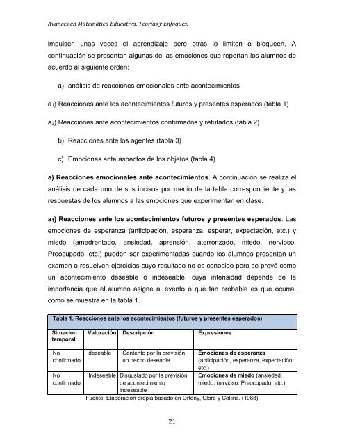 AVANCES MATEMÁTICA EDUCATIVA TEORÍAS ENFOQUES NO 3