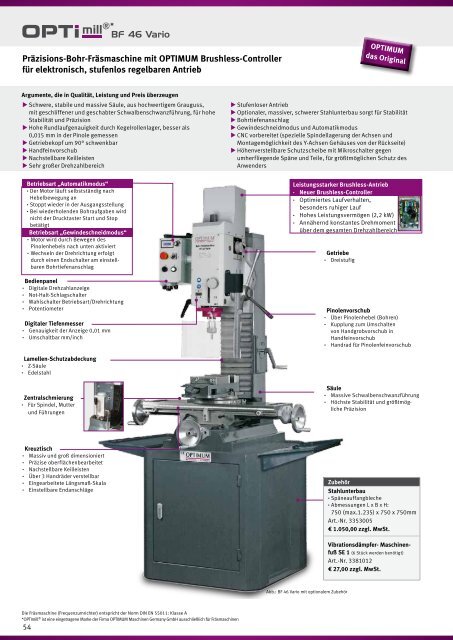 OPTIMUM Hauptkatalog