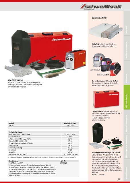 SCHWEISSKRAFT Hauptkatalog