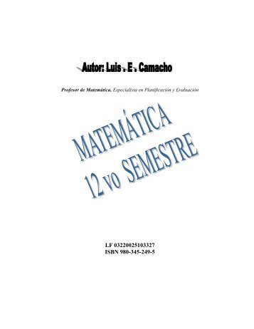 Cuaderno Matemática 12vo Stre