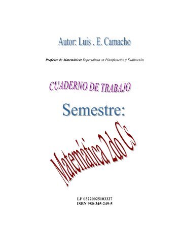 Cuaderno Matemática 2do Stre. Cs