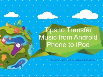 Transfer Music from Android Phone to iPod