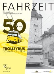 Fahrzeit «50 Jahre Trolleybus»