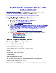 Stupidly Simple Webinars Review - (FREE) Bonus of Stupidly Simple Webinars