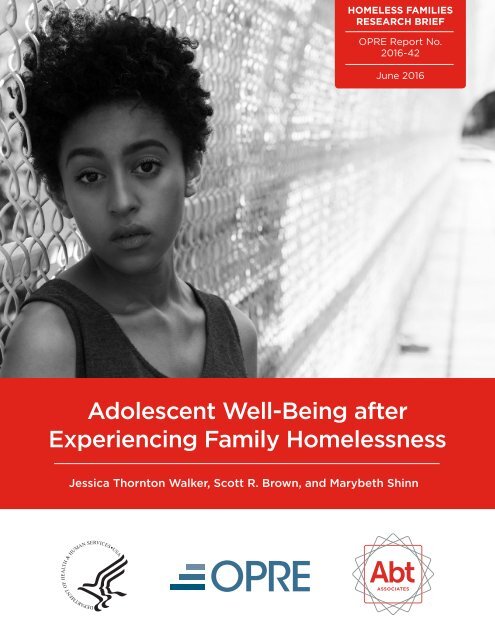 Adolescent Well-Being After Experiencing Family Homelessness