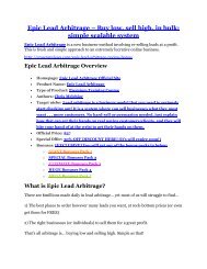 Epic Lead Arbitrage  Review and $30000 Bonus - Epic Lead Arbitrage  80% DISCOUNT  
