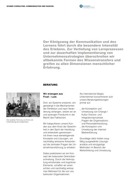 Schmid Consulting-Unternehmensfolder