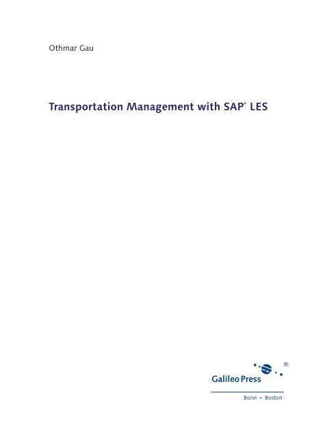 Transportation Management with SAP LES 