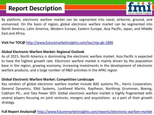 Electronic Warfare Market Forecast Research Reports Offers Key Insights