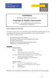 Fragebögen & Objektive Hermeneutik - Symposion Deutschdidaktik
