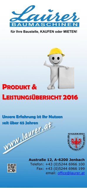 Produkt u. Leistungsübersicht Laurer 2016-7 einzelne Seiten