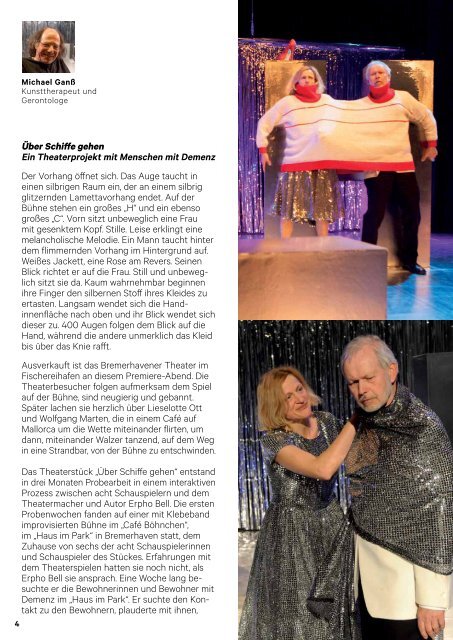 Rückblick auf die Kampagne "Demenz und wir – zusammen leben in Bremerhaven" & das Theaterstück "Über Schiffe gehen – Theaterprojekt mit Menschen mit Demenz"