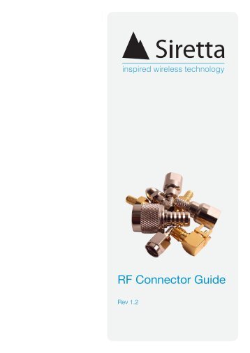 RF Connector Guide User Guide 1.2