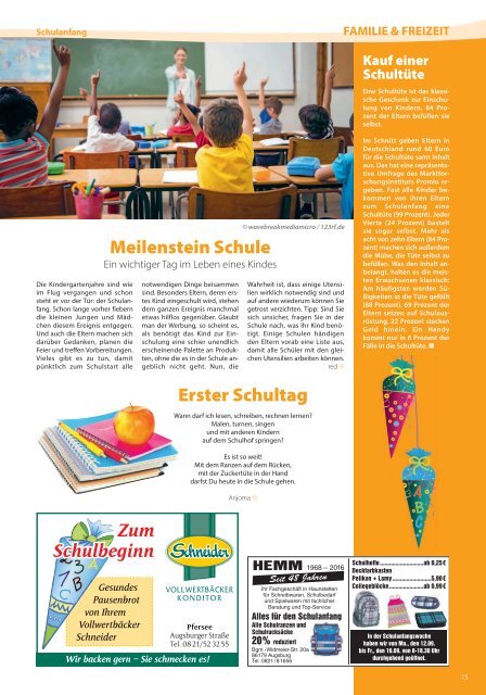 Schwäbiche Nachrichten & AuLa - September 2016