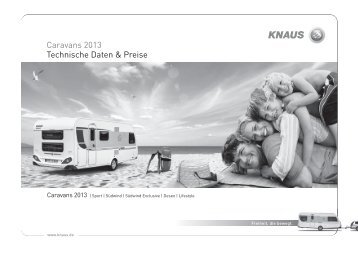 Caravans 2013 Technische Daten & Preise - Knaus