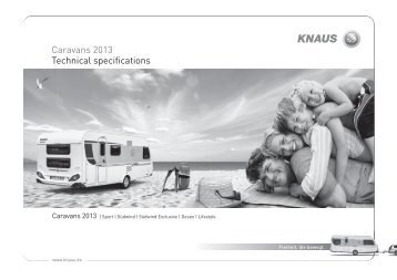 Caravans 2013 Technical specifications - Knaus