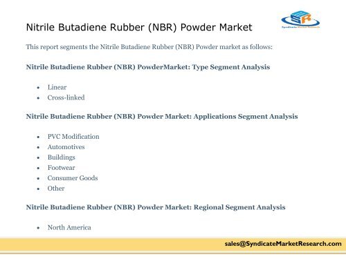 Nitrile Butadiene Rubber (NBR) Powder Market