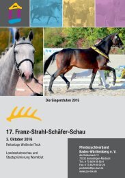17. Franz-Strahl-Schäfer-Schau am 3. Oktober 2016