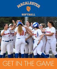 Macalester Softball Recruiting Guide