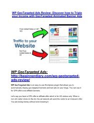 WP GeoTargeted Ads review and sneak peek demo
