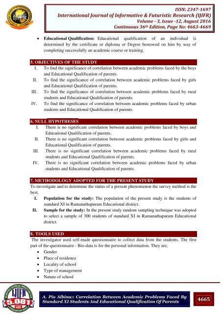 IJIFR VOLUME 3 ISSUE 12 AUGUST 2016