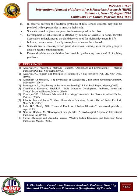 IJIFR VOLUME 3 ISSUE 12 AUGUST 2016