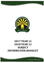 2017 Upperschool Course Information