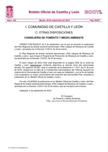 Boletín Oficial de Castilla y León I COMUNIDAD DE CASTILLA Y LEÓN