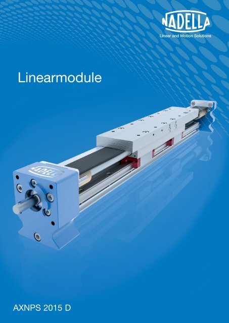  NADELLA – Linearmodule mit Spindelantrieb AXNPS2015D