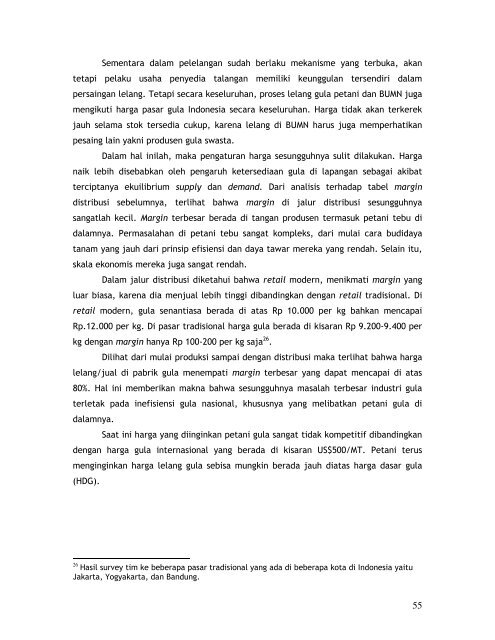 [2010] Position Paper Industri Gula