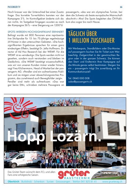 FC LUZERN Matchzytig N°4 16/17 (RSL 8/9)