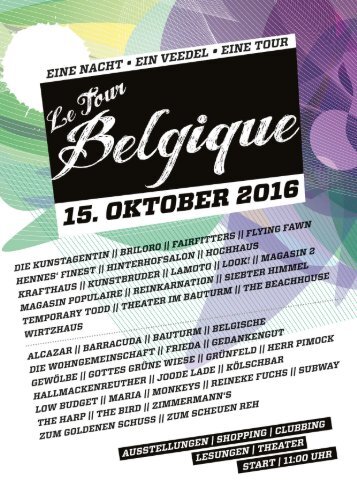 Le Tour Belgique Programmheft