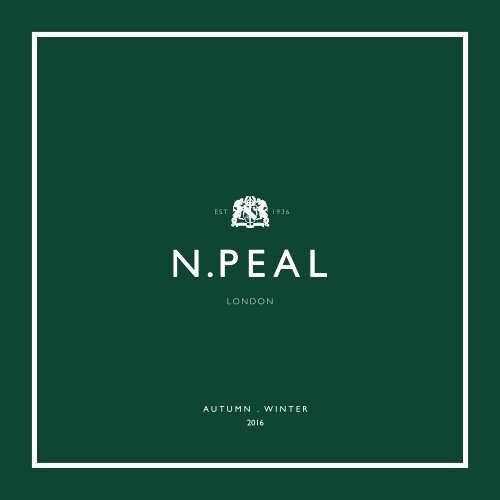 N.Peal Autumn Winter 2016 Look Book