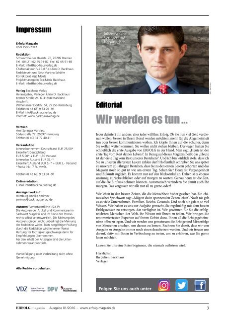 ERFOLG Magazin