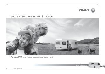 Dati tecnicie Prezzi 2012-2 | Caravan - Knaus
