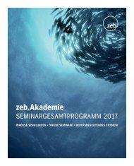 zeb.Akademie - Seminargesamtprogramm 2017