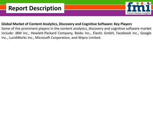 Content Analytics Discovery and Cognitive Software Market Analysis, Trends, Forecast 2016-2026