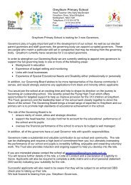Governor recruitment - Greythorn Primary School
