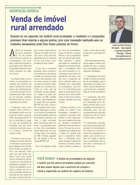 Jornal Cocamar Agosto 2016