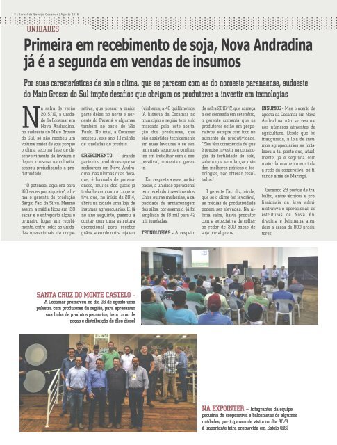 Jornal Cocamar Agosto 2016