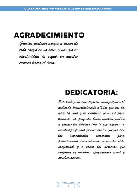 Dedicatorias De Monografias Ejemplos